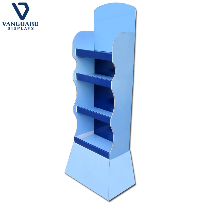 Custom Cardboard Promotion Floor Display Stand Paper Rack, Corrugated Paper Cardboard Display Stands Box