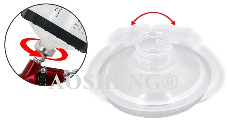 Paint spray gun system with 125mic filter 600ml/650ml, plastic paint liners cup,outer cup and lid for spray gun