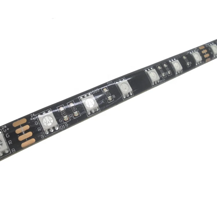 Фабрика 5 м 300LED 1 60LED SMD 5050 12 Вт Epistar RGB Светодиодная лента IP65 силиконовая