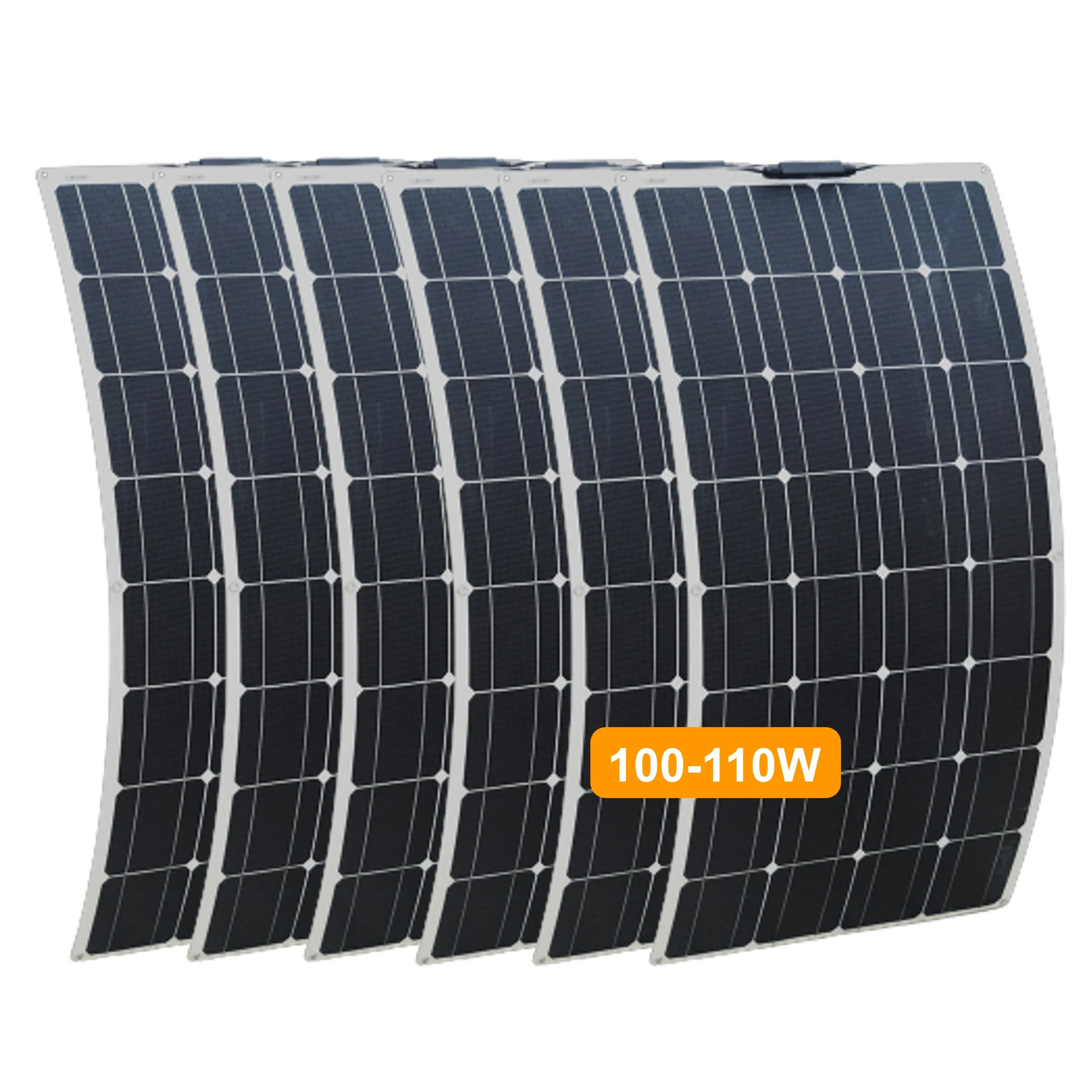 Solar Cells Flexible Solar Panel 30W 60w 100w 110w Factory Wholesale High-efficiency Module Mono Etfe