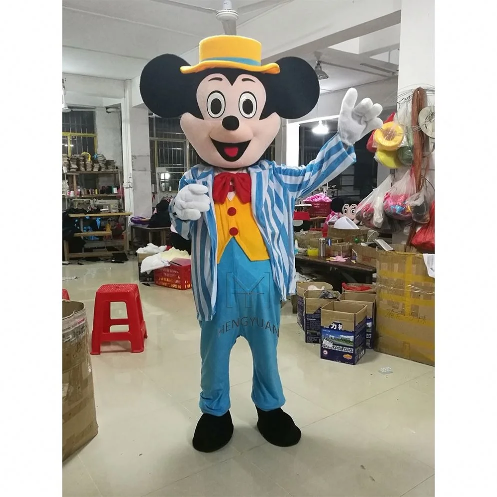 Hengyuan Factory Real Pictures Cute Mickey and Minnie Mascot Costume Different Character for Party Cosplay