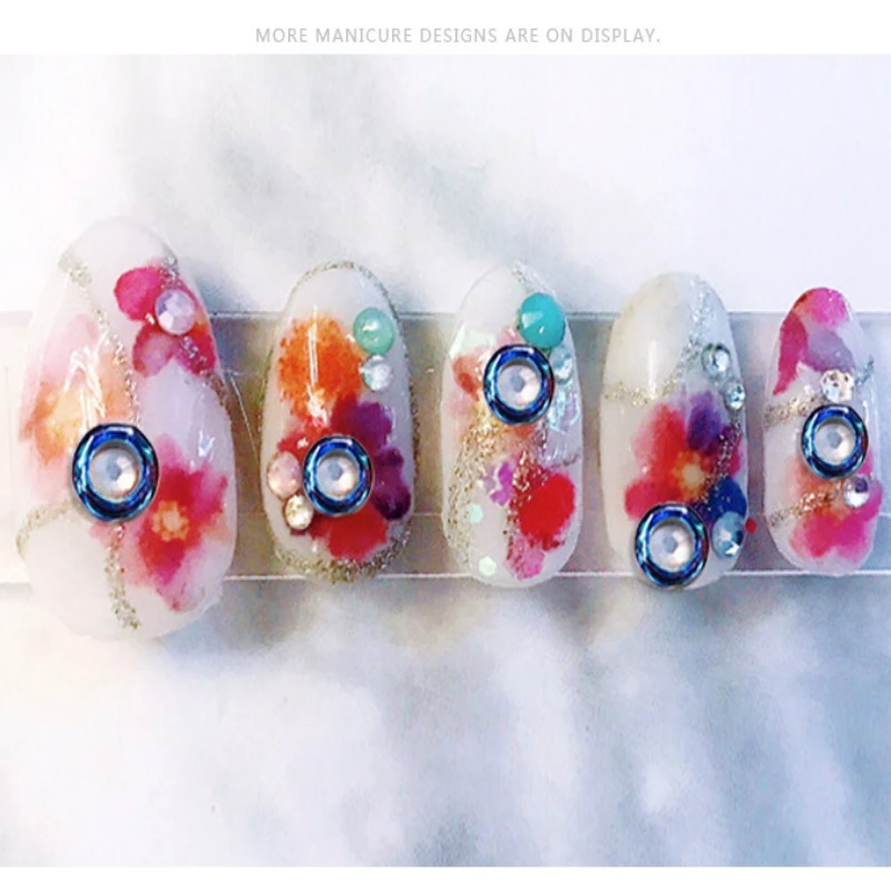 SZ 10mm 14mm 20mm 30mm Beads AB Color Glass Cosmic Ring Fancy Stone Colorful Hoops Glass Crystal Pendant For Jewelry Making