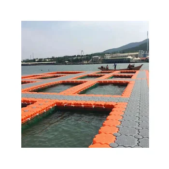 Fish pond culture floating blocks fishing floating platform Plastic pontoon jet ski floating dock