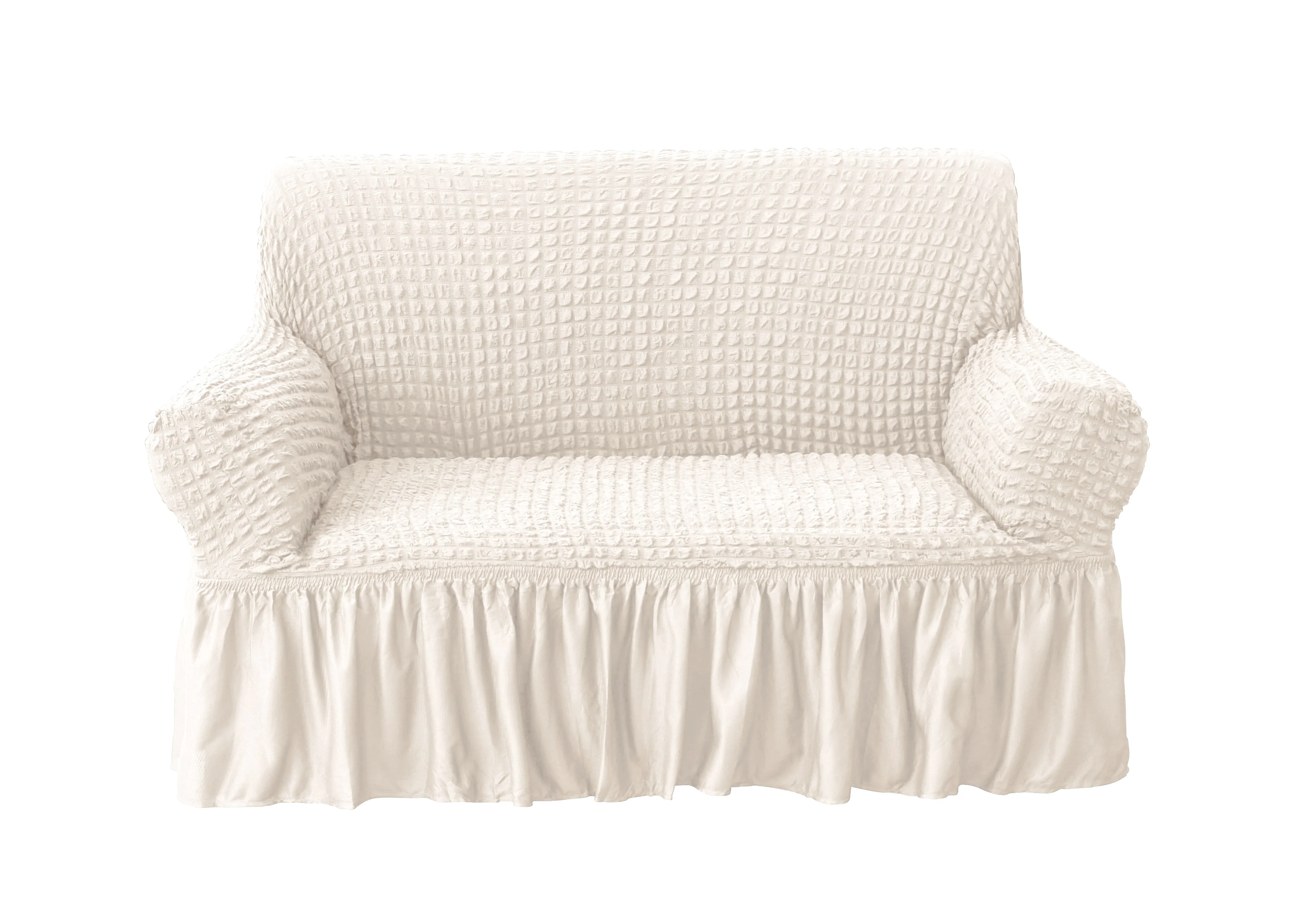 Home furniture cover for sofa and seats plain elastic 3 2 1 sofa covers bubble fabric