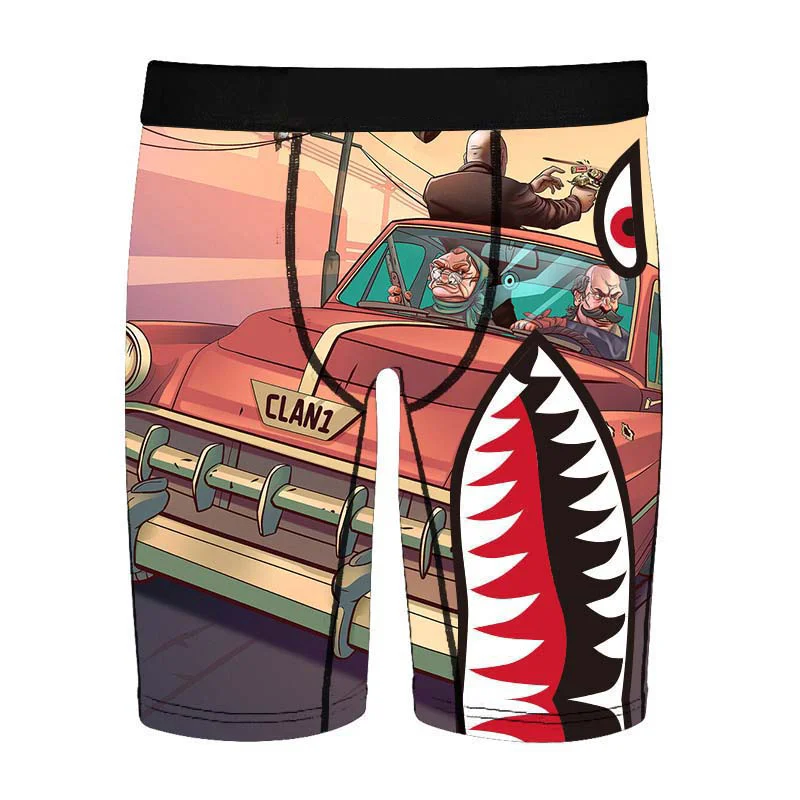 2022 ET Factory  HIKA Custom New Shorts Printed Underwear Casual Underwear For Men 3xl Plus Size Boxers Briefs Boxer