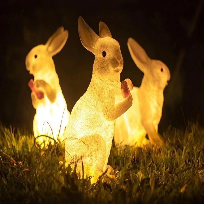 Holiday Lighting Christmas Outdoor 3D Led Bird Fiberglass FRP Decorative Elephant Rabbit Light