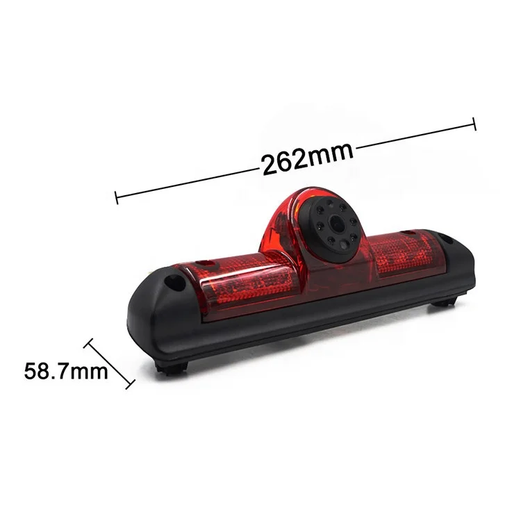 Wide angle waterproof car rear view reverse camera 3rd brake light camera for fiat ducato peugeot boxer citroen jumper