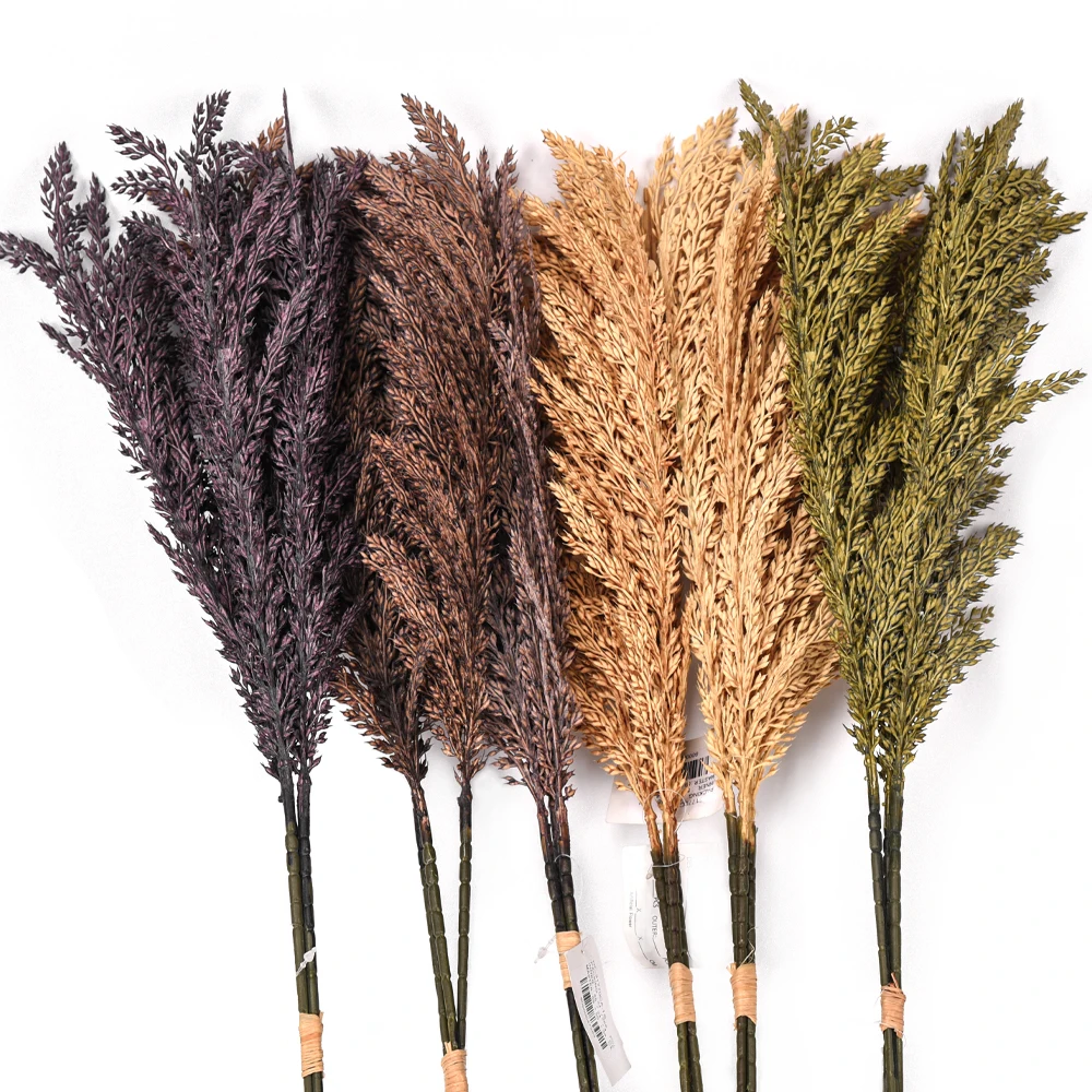 Wholesale home decor artificial ear of wheat gold wheat spike dried flower bouquet