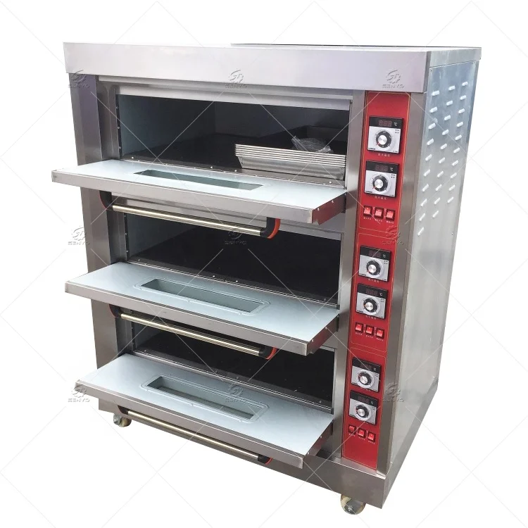3 deck commercial pizza oven manufacturer kitchen bread baking bakery cake oven prices electric oven