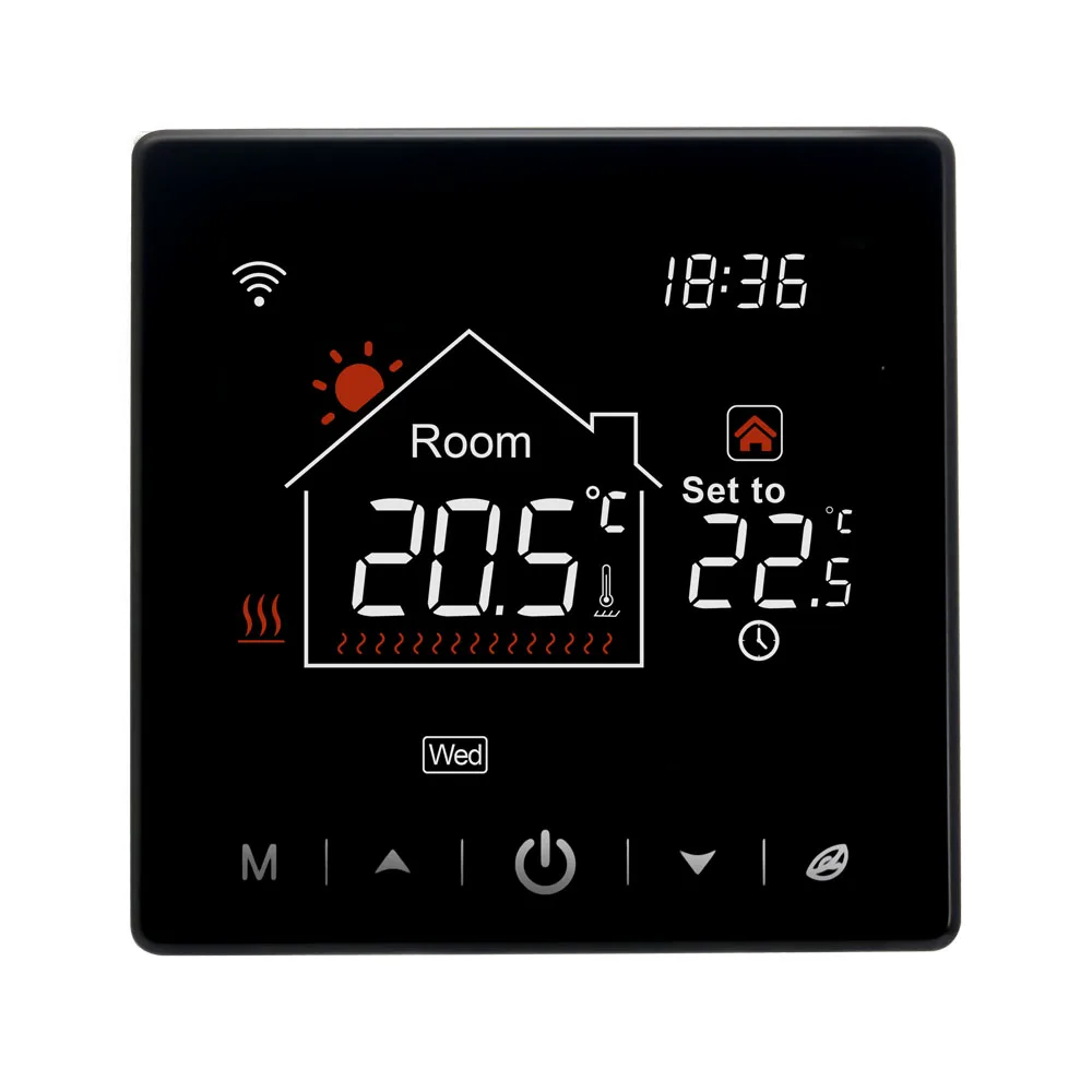 Smart  thermostat temperature sensor LCD display Temperature regulator water heating thermostat
