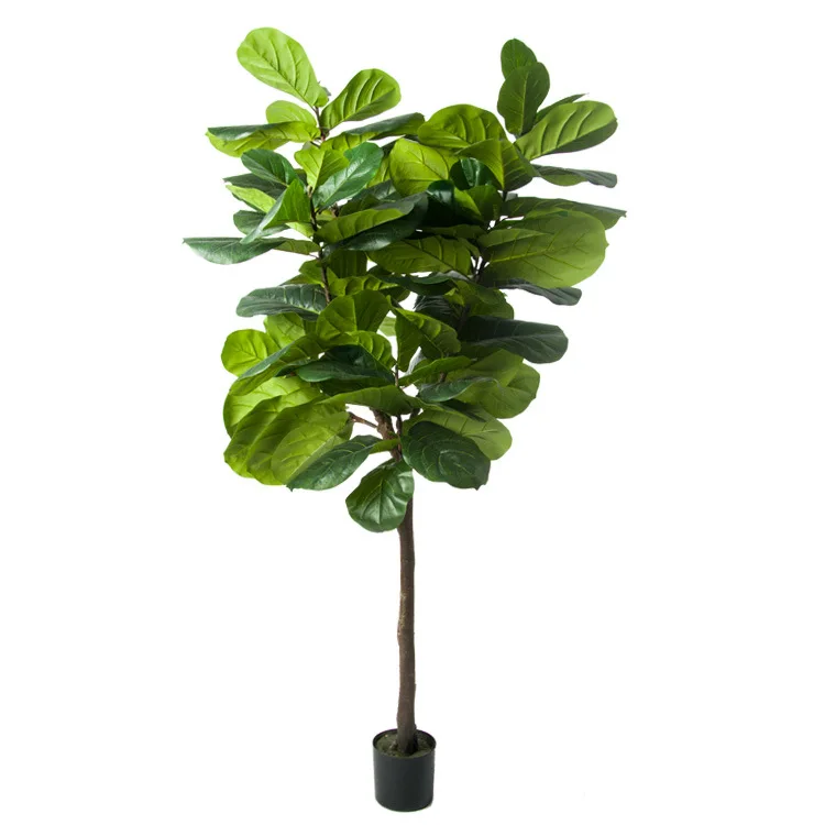 Factory Direct Sale Low MOQ Artificial Man Made Real Touch Lifelike Ficus Lyrata Tree Faux Plant