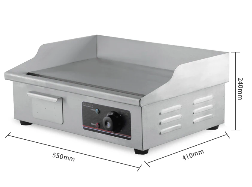 2 Burners Gas Griddle Tabletop Gas Grill Combo Portable Outdoor BBQ Hot Plate and Grill Barbacoa De Gas