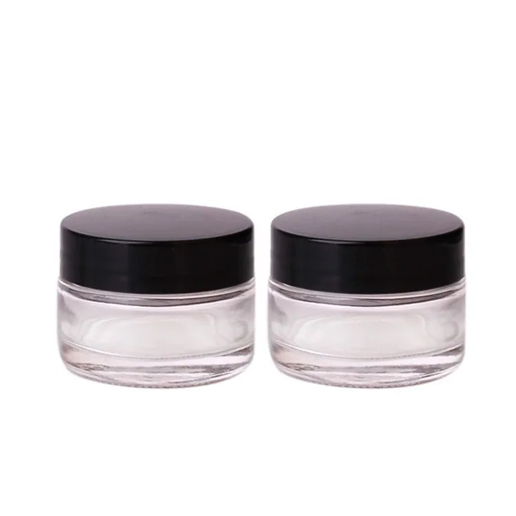 Manufacturers spot transparent glass face bottle sub-bottling 160g large bottle scrub bottle