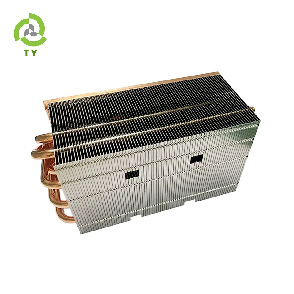 Industrial Computer Radiator Welding radiator with FIN heat pipe fastened Industrial motherboard radiator