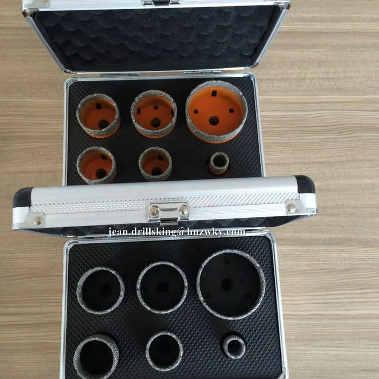 Dry/Wet Hole Saw Diamond Core Drill Bits Set for Drilling Marble/Concrete/Stone