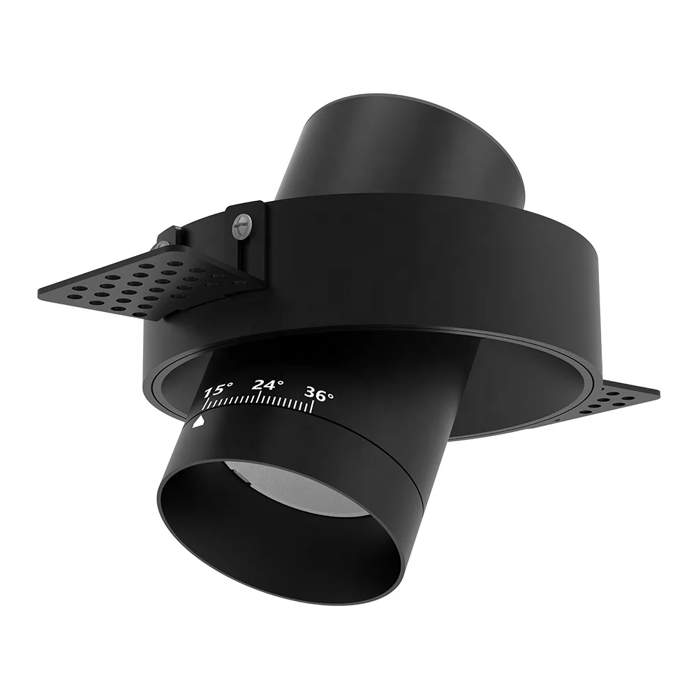 8W15W IP20 Single Spot Trimless Led Down Lights Circular Recessed Ceiling COB Chip Led Downlight for Shop Anti Glare Downlights