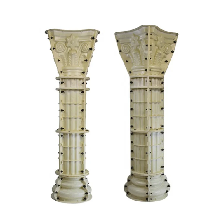 European design square Roman pillar mold concrete Roman columns series