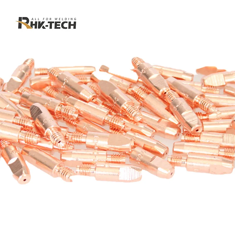 RHK TECH Welding Manufacturer M6*25 M6*28 M8*30 MIG Welding Torch Contact Tip 15AK 24KD 36KD MIG Torch Accessories
