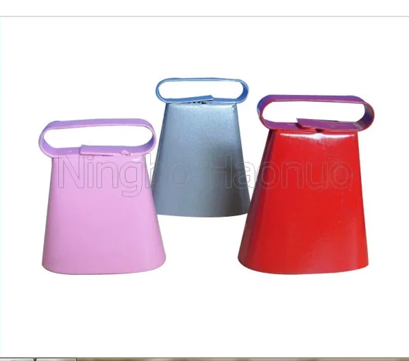 Hot Selling Customized Metal Cow bells,School Cowbell with Handle Graduation Noisemakers for Sporting Events Football Games