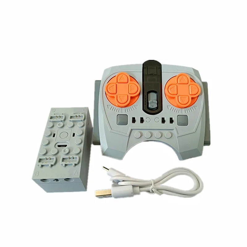 Stemedu MOC Building Block MOC Technics Parts AA Battery Box Train Power Function Part M L XL Motor For Le.goeds