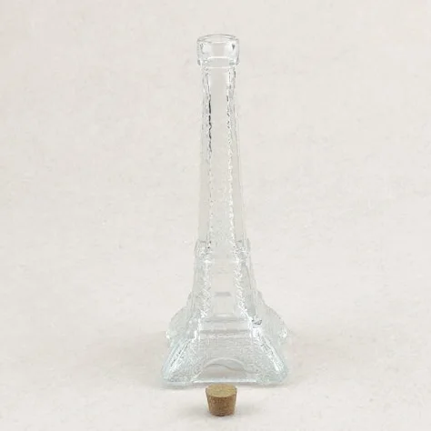 40ml glass jar container with cork for food and tower shape jar
