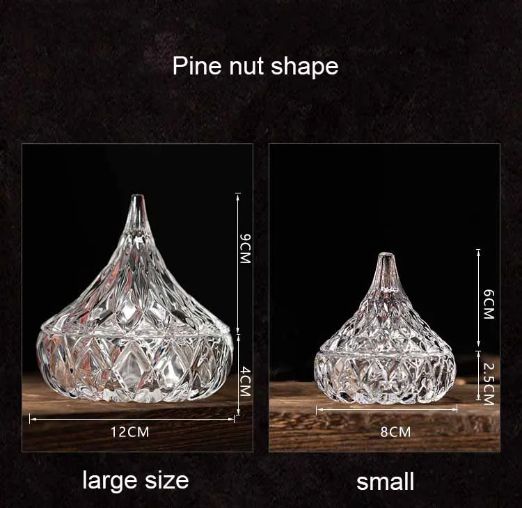 Hintcan  sells the most new products Wedding decoration transparent glass with lid candle jar candy box snack jar