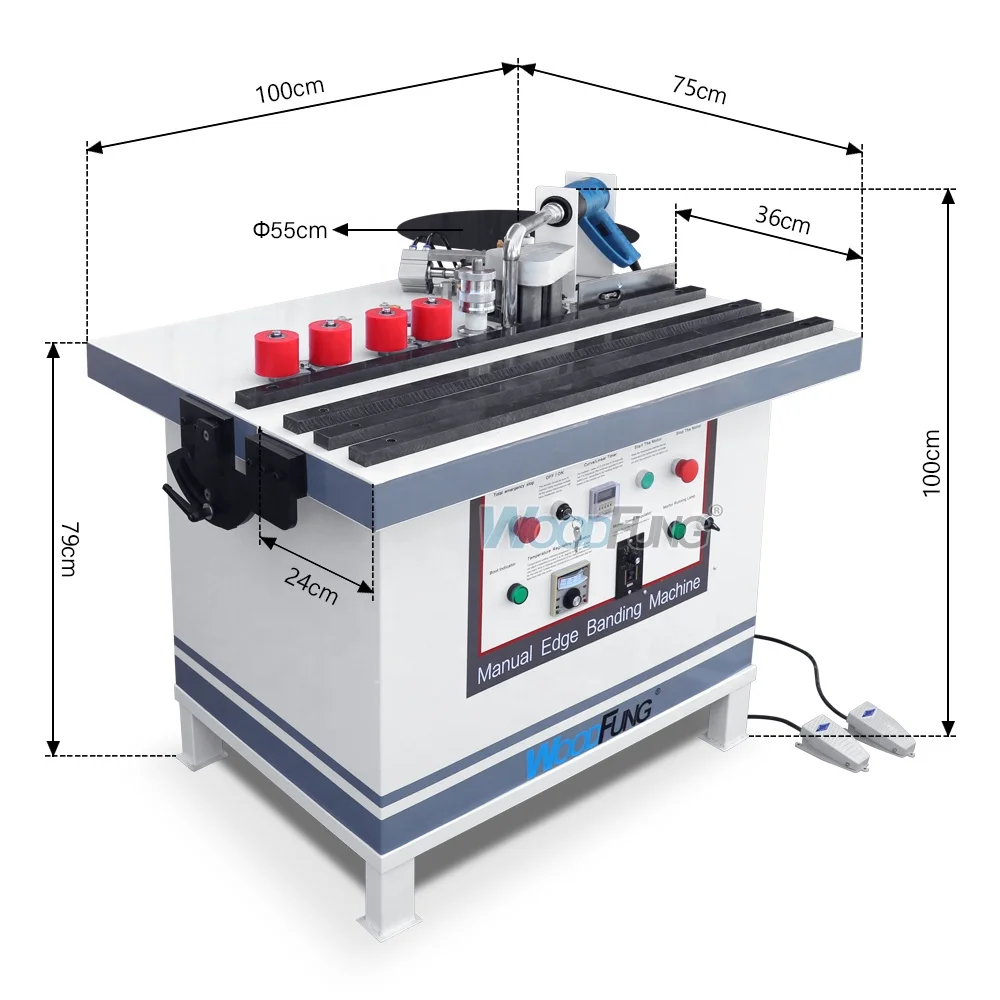 Hot selling bevel 45degree cheap edge banding machine for wood banding  furniture making