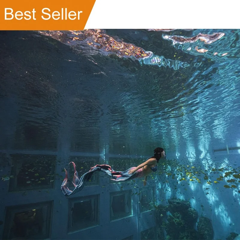 Customized Size Mermaid Long Tail Swimsuit Custom Diving Mermaid Cosplay Costume Swimsuit