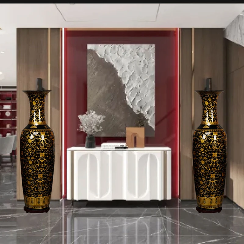 120~300 cm Large Floor Vase Floor Standing Vases Big Floor Porcelain and Ceramic Vases