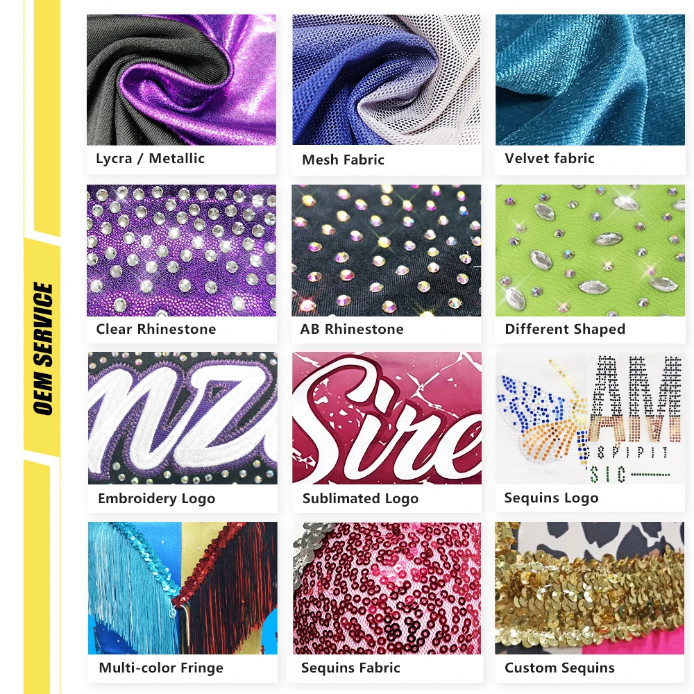 Customized design performance wear girls sexy cheerleader costume rhinestone cheerleading uniforms dance uniforms