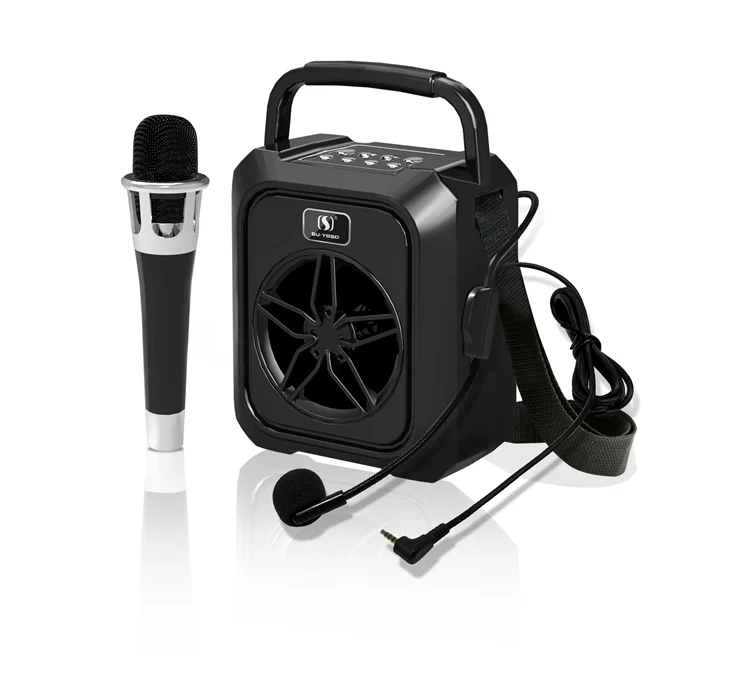 Shenzhen Factory BT smart headwear microphone portable audio karaoke speaker with Record function YS-A28