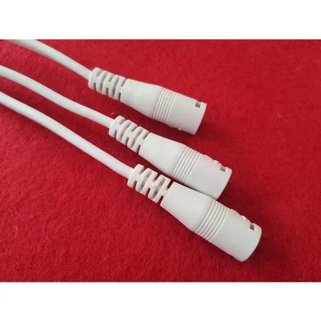 Waterproof Solar Plastic Optical Fiber  5V To 12V Step Up 2 Pin DC Connector Cable