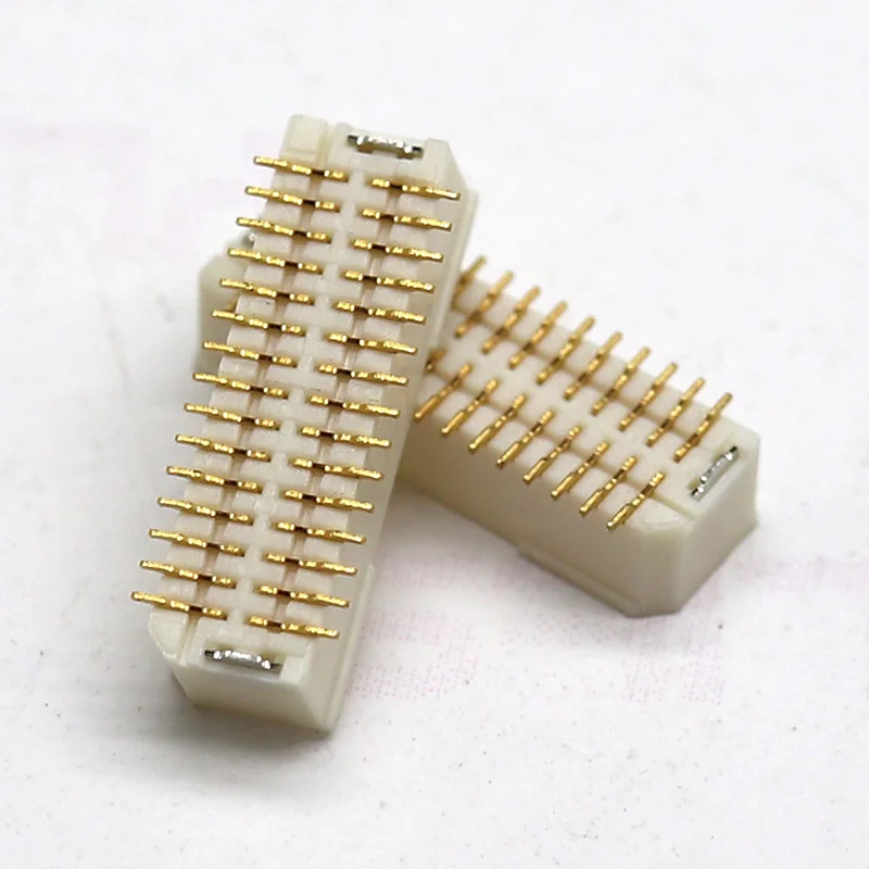 Free sample spacing 1.00mm height 4.35mm positions 02P-25P wafer dual row straight SMT(SHD) -A connector for pcb board