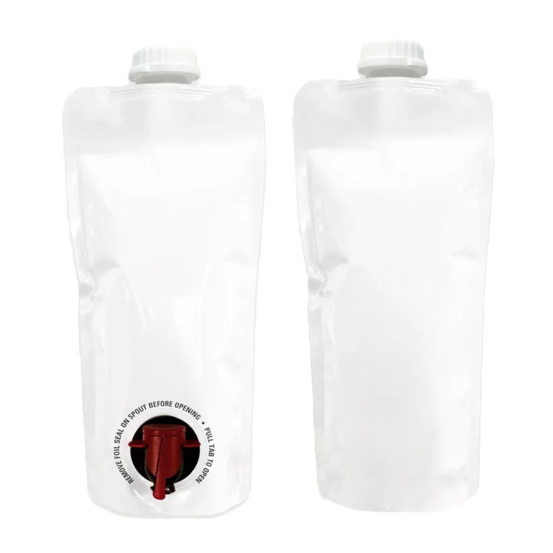Eco-Friendly 3L 70Microns NY/VMPET/CPP Strong Sealing Inventory Foil Moisture Proof Wine Pouches Bag With Spout And Valve