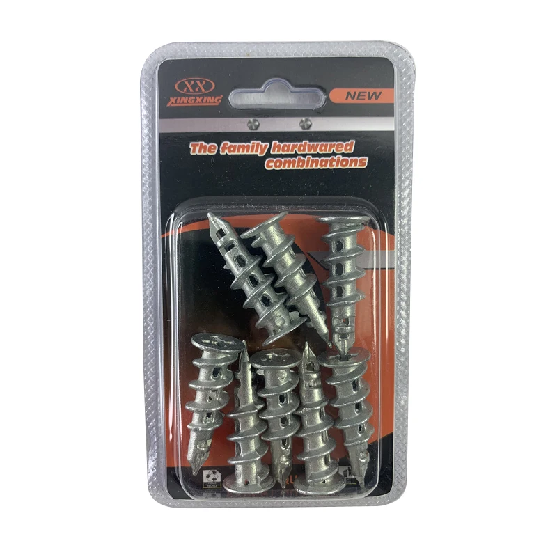 New Listing Zinc Alloy Tower Expansion Heavy Duty Self-drilling Anchor Bolts Screw For Drywall With Screws Kit