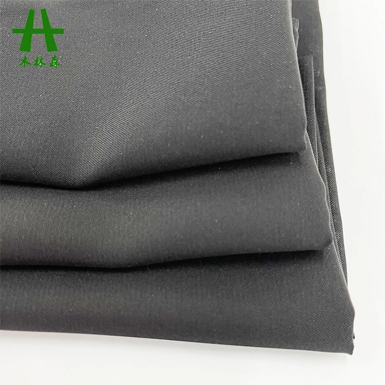 Mulinsen Textile 100% Polyester Formal Black Dubai Nida Fabric