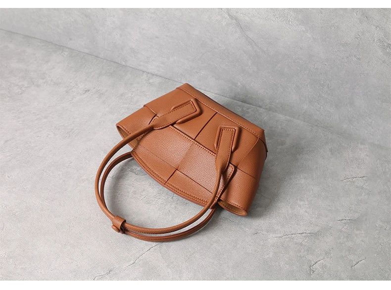 fashion women high class cowhide trapeze handbag high quality genuine leather tote bag