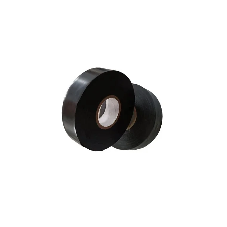 MENGSHAN980-25 black color size 25mils x6'x100ft adhesive rubber tape for gas pipeline