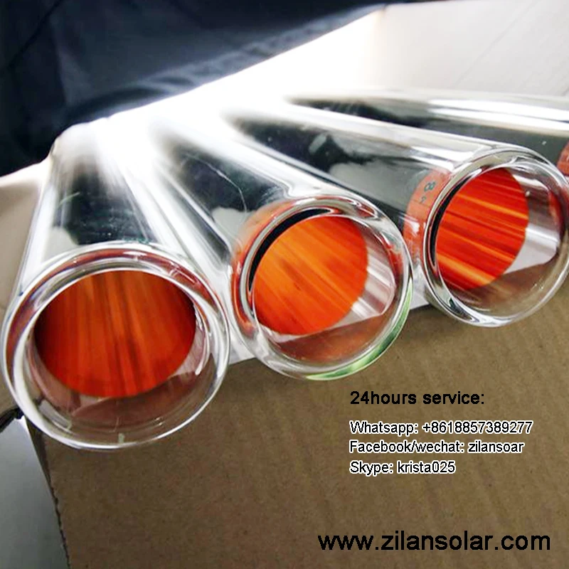 Solar Evacuated Tubes 58mm 1800mm solar vacuum tube for sale
