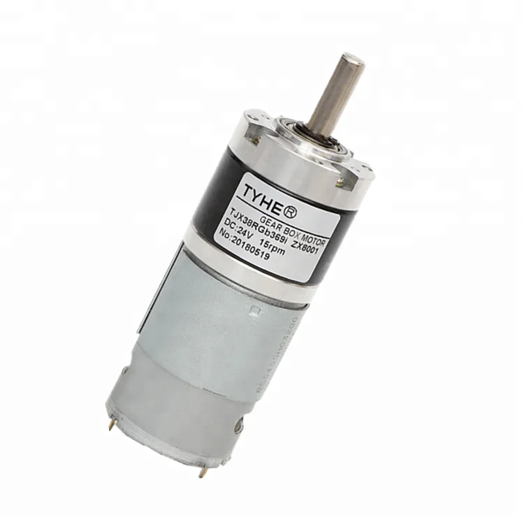 Производитель хорошего качества 38 мм Диаметр 01 об/мин, работает на постоянном токе 12 B в планетарном двигателе для электромоб