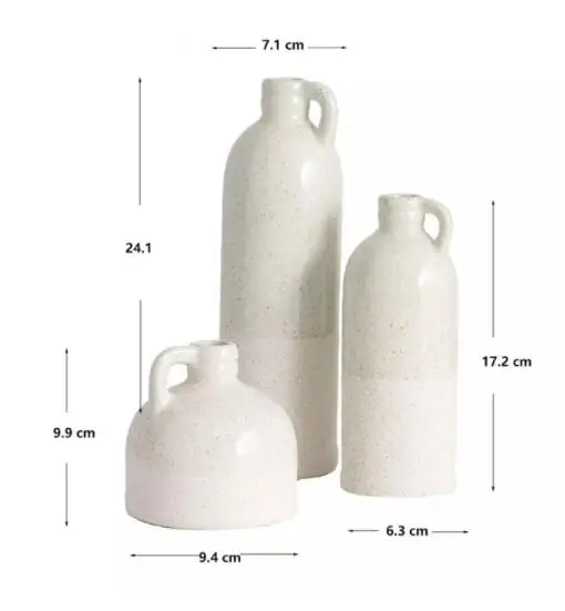 Custom cheap Ceramic porcelain Jug Flower Vases for Home Decor