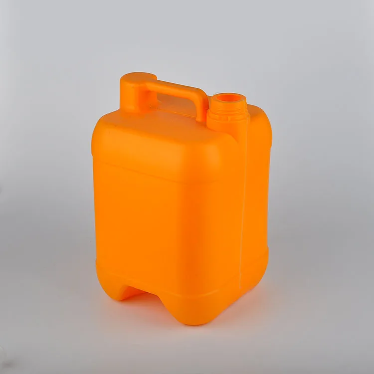 Оптовая продажа, 5-литровый пластиковый контейнер из полиэтилена HDPE, контейнер для воды, банка, пустой жидкий химический барабан, квадратное ведро с ручкой