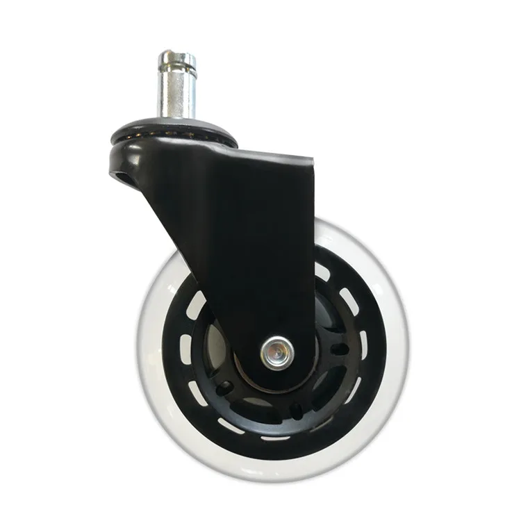 Office Chair Caster Wheels Black 3 4 5 Inch Custom Transparent Furniture Caster Wheel