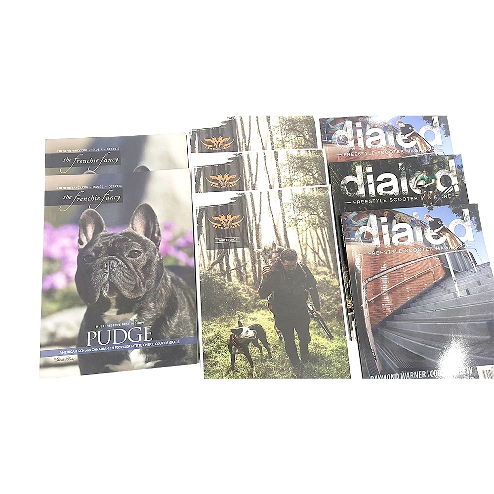 Custom Printed Fashion Book Catalog Perfect Binding Booklet Brochure Scratch Proof Soft Cover Magazine Printing