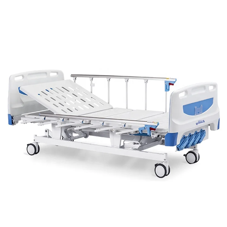 Роскошный 3 рукоятки электрического больничной койке с большими поручнями для палаты интенсивного лечения медицинская кровать