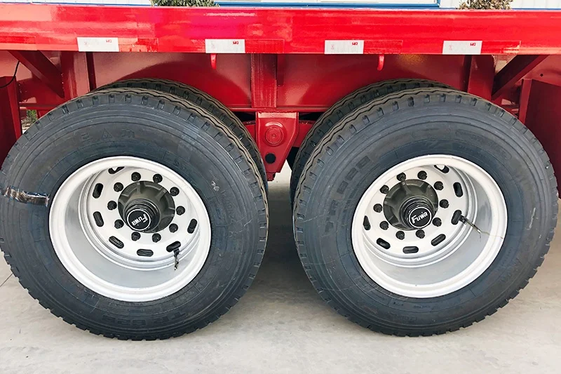 Towing Dolly Container Steel Panda Truck Trailers Platform Flatbed Full Semi Trailer 3 Axle 20ft Semi-trailer Mechanical / Air