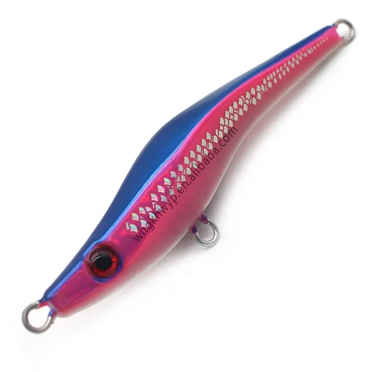 JIGGING 60g 80g 100g 120g Metal Lure S Shape Slow Metal Jig Lure Fishing Lead Jig Fishing Lures Wholesale