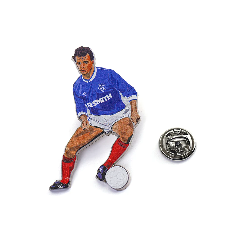 custom printed football teams club pin badge
