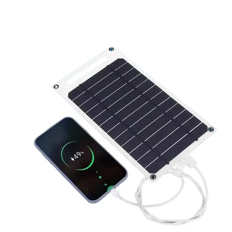 Solar Panel with USB interface Waterproof Outdoor Camping Portable Battery Mobile Phone Charging Bank Charging Panel