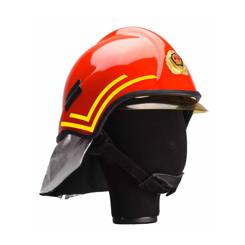 High Quality European Type Fireproof Safety fireman firefighting Helmet Emergency Hat